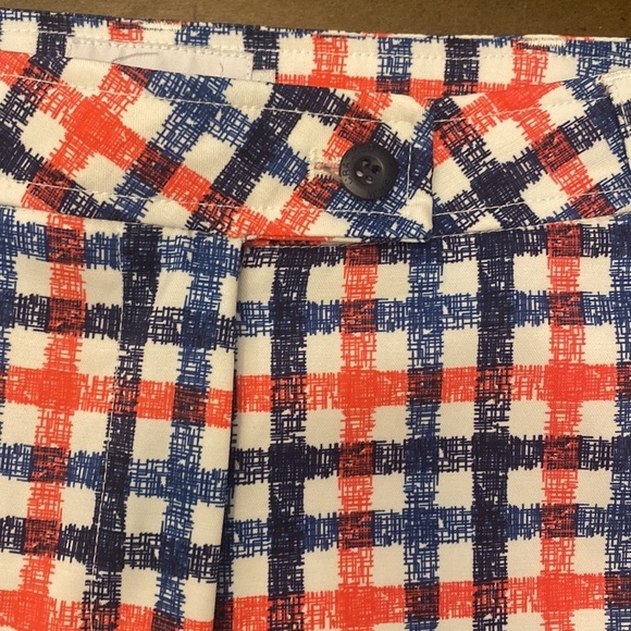 Cracked wheat blue red plaid golf shorts size 6 - Picture 4 of 7